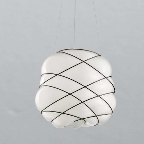 Lampada sospesa - NUAGE - Siru Lighting - in metallo / in vetro / in vetro soffiato