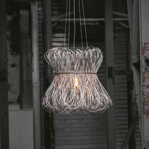 Lampada a sospensione - CLOCHE - Quasar Holland - in nichel / contemporanea / con cavo