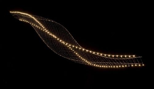 Lampada a sospensione - COBRA - Quasar Holland - in nichel / design originale / con cavo