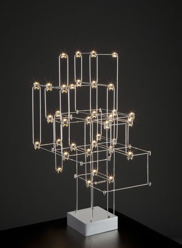 Lampada da tavolo - ORION - Quasar Holland - in nichel / design originale / con cavo