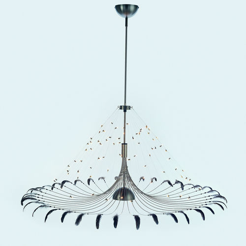 Lampada a sospensione - BIRD - Quasar Holland - in ottone / in nichel / design originale