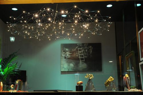 Lampadario design originale - UNIVERSE - Quasar Holland - in nichel / LED