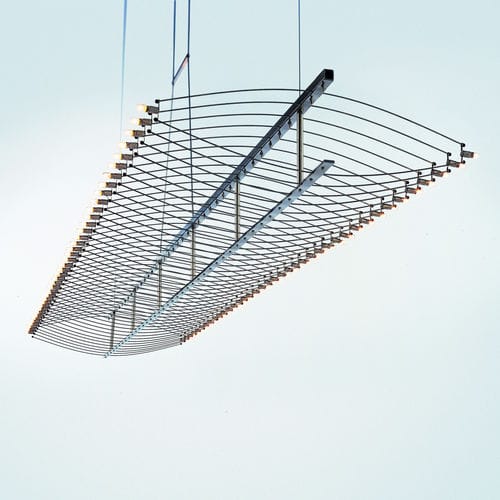 Lampada a sospensione - FIELTEBEK - Quasar Holland - in ottone / in nichel / design originale