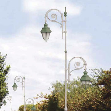 Lampione urbano - BLANCA - Moonlight - classico / in alluminio / in acciaio galvanizzato