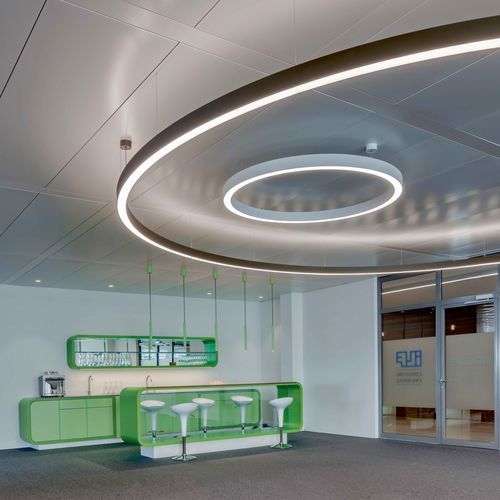 Luce a sospensione - GLORIOUS SLIM - PROLICHT - LED / ad anelli / geometrica