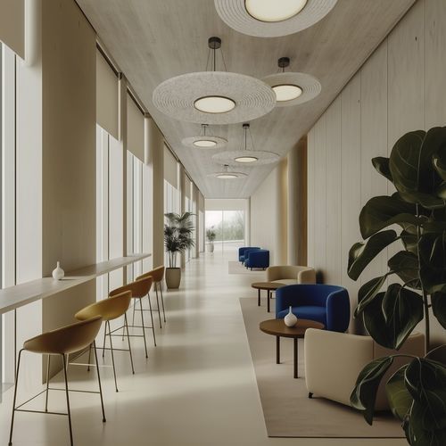 Luce a sospensione - ATMOSS - PROLICHT - LED / rotonda / professionale
