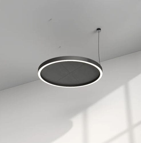 Plafoniera contemporanea - GLORIOUS FORTIES - PROLICHT - rotonda / in tessuto acustico / LED