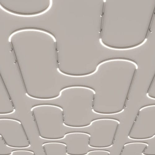 Profilo luminoso a soffitto - FORTIES - PROLICHT - ad incasso / LED / in metallo