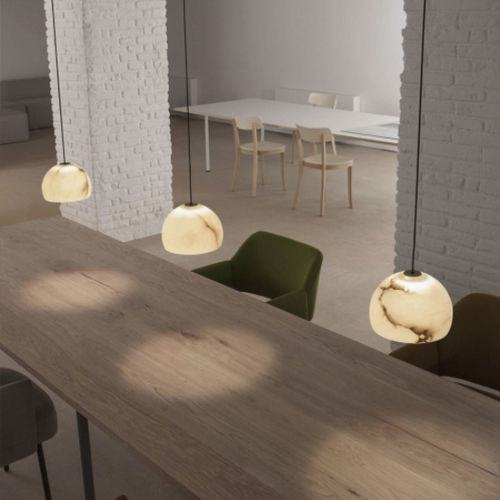 Lampada a sospensione - NEIL - Carpyen, - in alabastro / contemporanea / con cavo
