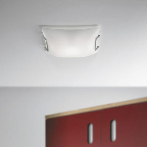 Plafoniera contemporanea - BOXSTER - Carpyen, - quadrata / in vetro / in metallo cromato