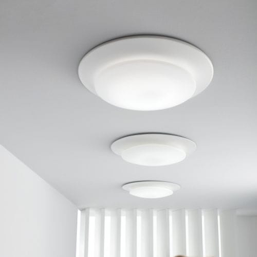 Plafoniera contemporanea - OSLO - Carpyen, - rotonda / in vetro / in metallo laccato
