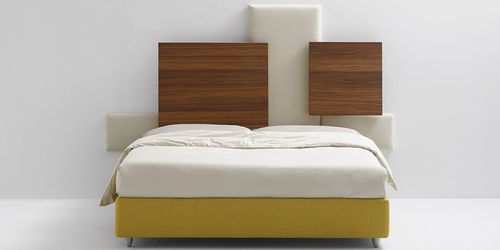 Testiera per letto matrimoniale - ARABESQUE - FRAU FLEX - contemporanea / in pelle / in tessuto