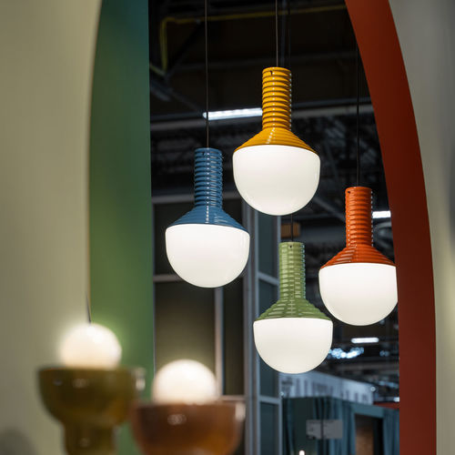 Lampada a sospensione - C2730 - Ferroluce - in ceramica / contemporanea / con cavo
