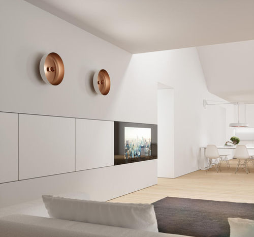 Applique contemporanea - MOMA – P – - OTY - da interno / in rame / tonda