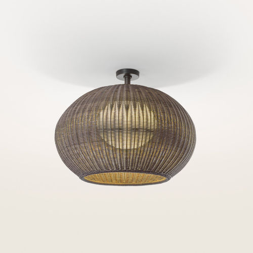 Plafoniera contemporanea - GAROTA PF/02  - BOVER Barcelona - rotonda / in polietilene / in rattan sintetico