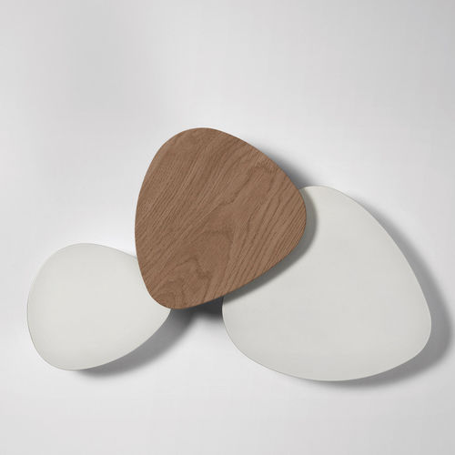 Applique contemporanea - TRIA SET 3 - BOVER Barcelona - da interno / in alluminio / in rovere