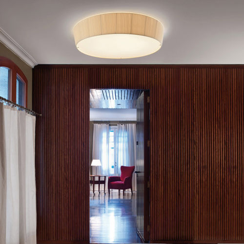 Plafoniera contemporanea - PLAFONET 95 - BOVER Barcelona - rotonda / in cotone / LED