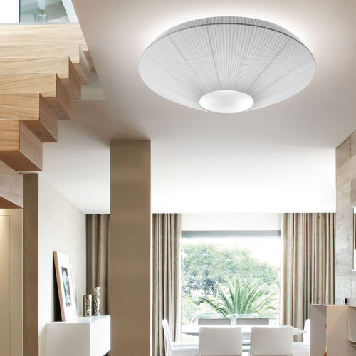 Plafoniera contemporanea - SIAM 120 - BOVER Barcelona - rotonda / in acciaio inossidabile / in metacrilato