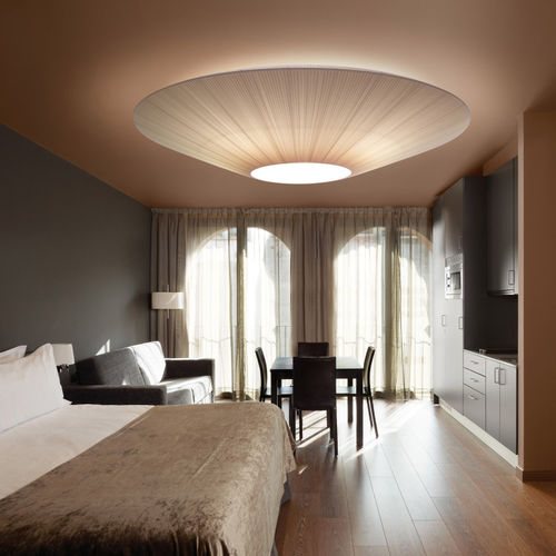 Plafoniera contemporanea - SIAM 200 - BOVER Barcelona - rotonda / in acciaio inossidabile / in metacrilato
