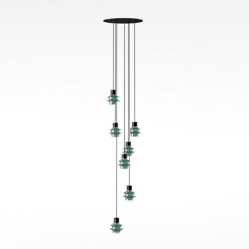 Lampada a sospensione - DROP S/07L - BOVER Barcelona - in alluminio / in vetro borosilicato / contemporanea