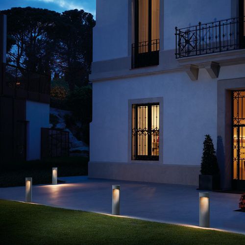 Lampioncino da giardino - MOAI B/60 - BOVER Barcelona - contemporaneo / in acciaio inossidabile / in ferro