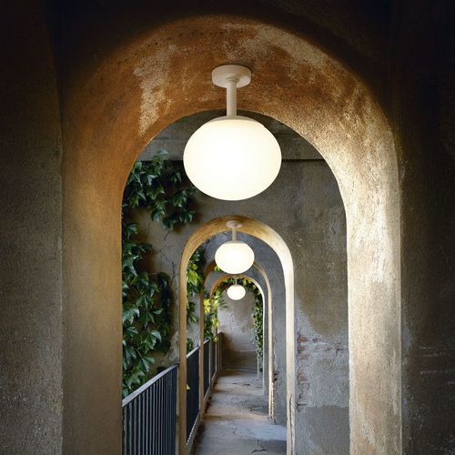 Plafoniera contemporanea - ELIPSE PF/30 - BOVER Barcelona - rotonda / in polietilene / alogena