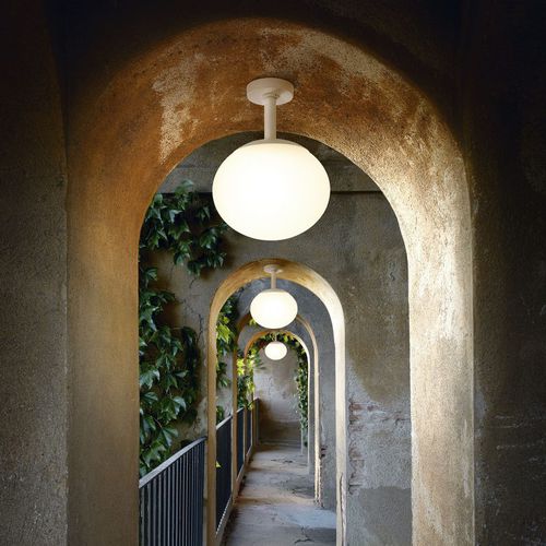 Plafoniera contemporanea - ELIPSE PF/50 - BOVER Barcelona - rotonda / in polietilene / alogena
