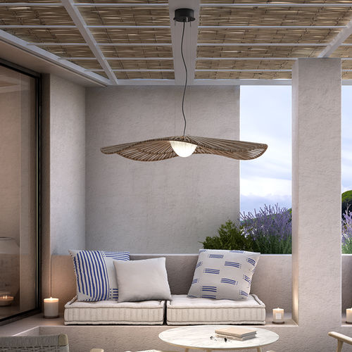 Lampada a sospensione - MEDITERRÀNIA S/105/01 - BOVER Barcelona - in alluminio / in fibre sintetiche / contemporanea