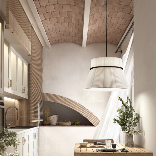 Lampada a sospensione - FOLIE S/60 - BOVER Barcelona - in acciaio / contemporanea / con cavo