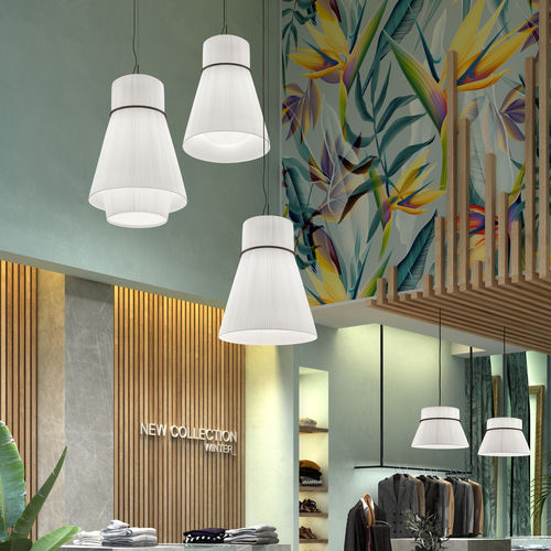 Lampada a sospensione - FOLIE S/70.2 - BOVER Barcelona - in alluminio / in acciaio / in policarbonato