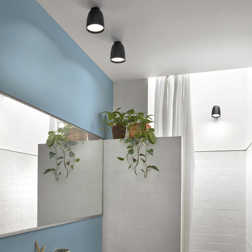 Plafoniera contemporanea - NUT PF/10 - BOVER Barcelona - rotonda / in alluminio / in acciaio inossidabile