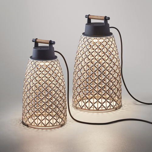 Lampada da tavolo - NANS PORTABLE M/41 - BOVER Barcelona - in alluminio / in acciaio inossidabile / in teak