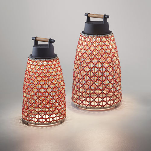 Lampada da tavolo - NANS PORTABLE M/49 - BOVER Barcelona - in alluminio / in acciaio inossidabile / in teak