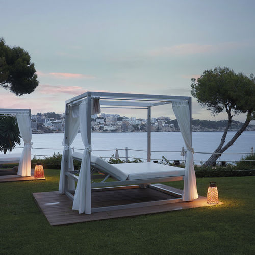 Lampada da tavolo - NANS PORTABLE M/49/R - BOVER Barcelona - in alluminio / in acciaio inossidabile / in teak