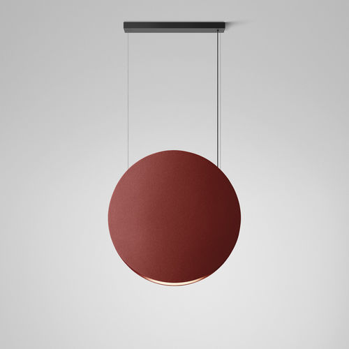 Lampada a sospensione - NOREN S/100 - BOVER Barcelona - in alluminio / in tessuto / contemporanea