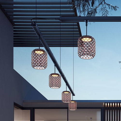 Faretti a binario LED - NANS PF/21/4L Outrack - BOVER Barcelona - tondo / in alluminio / in acciaio inossidabile