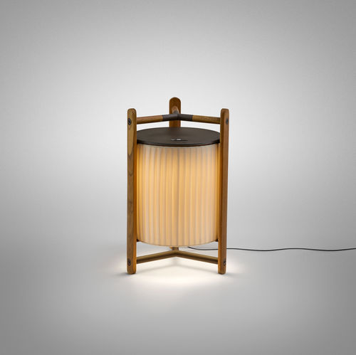 Lampada da tavolo - Kando M/40 - BOVER Barcelona - in alluminio / in teak / in policarbonato