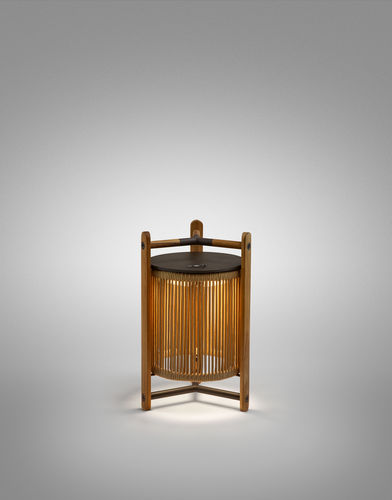 Lampada da tavolo - Kando M/40/R - BOVER Barcelona - in alluminio / in teak / in policarbonato