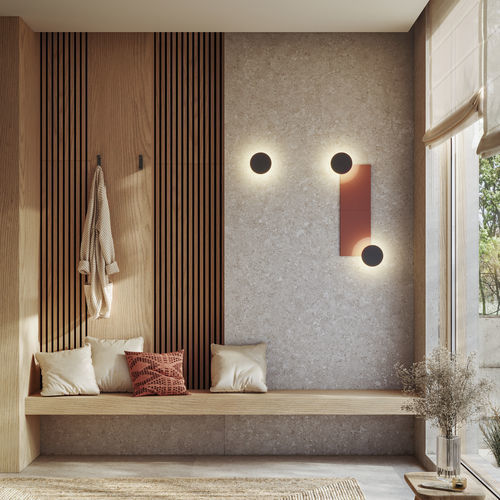 Applique contemporanea - Arid Tiles - BOVER Barcelona - da interno / rettangolare / fissa