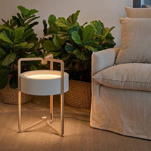 Lampada da tavolo - VUOTA M/60 - BOVER Barcelona - in acciaio / in betulla / contemporanea
