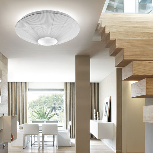 Plafoniera contemporanea - SIAM 150  - BOVER Barcelona - rotonda / in acciaio inossidabile / in metacrilato