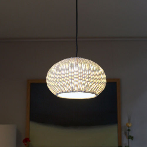 Lampada a sospensione - GAROTA S/01 - BOVER Barcelona - in polietilene / in fibre sintetiche / contemporanea