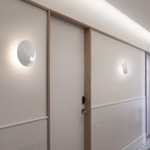Applique contemporanea - NÓN LÁ A 01 - BOVER Barcelona - da interno / in alluminio / in policarbonato