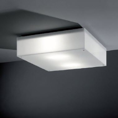 Plafoniera contemporanea - AQUARIUM: AQ IP 4 - Ateh, spo. - quadrata / in acciaio inossidabile spazzolato / in Plexiglas®