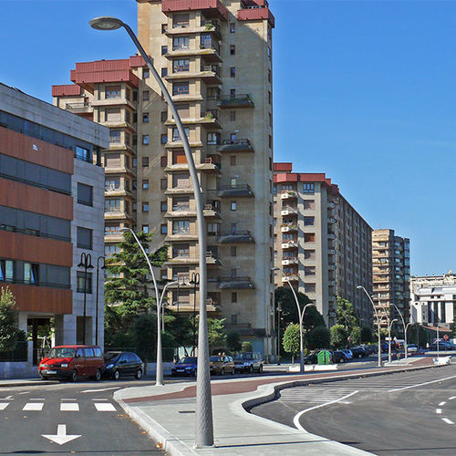 Lampione urbano - VENUS M - Salvi Lighting - contemporaneo / in acciaio inossidabile / in rame