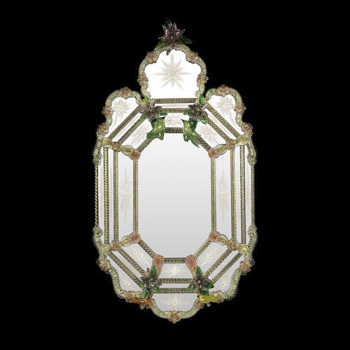 Specchio a muro - MRR/BRD/1 - Arte di Murano - per appartamento / contract / classico