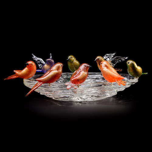 Centrotavola in vetro di Murano - 6061/1/COL - Arte di Murano - in vetro soffiato / contemporaneo / fatto a mano