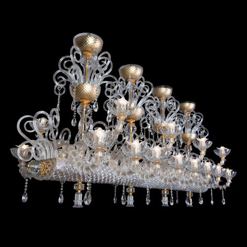 Lampadario design originale - 8093/16/8 - Arte di Murano - in vetro soffiato / in vetro di Murano / contract