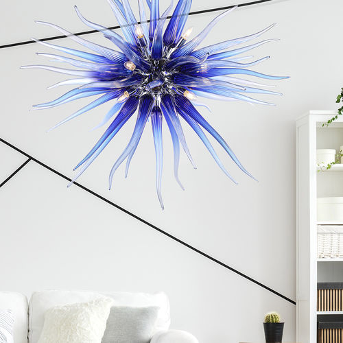Lampadario design originale - 7616 - Arte di Murano - in vetro soffiato / in vetro di Murano / da 12 lampadine