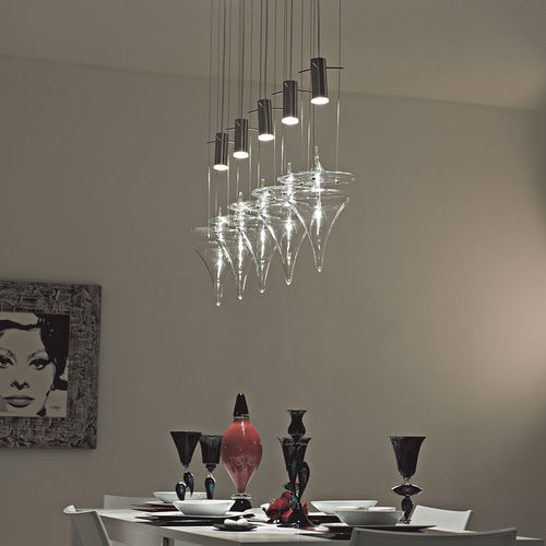 Lampadario moderno - 7907 - Arte di Murano - in vetro soffiato / in vetro di Murano / contract